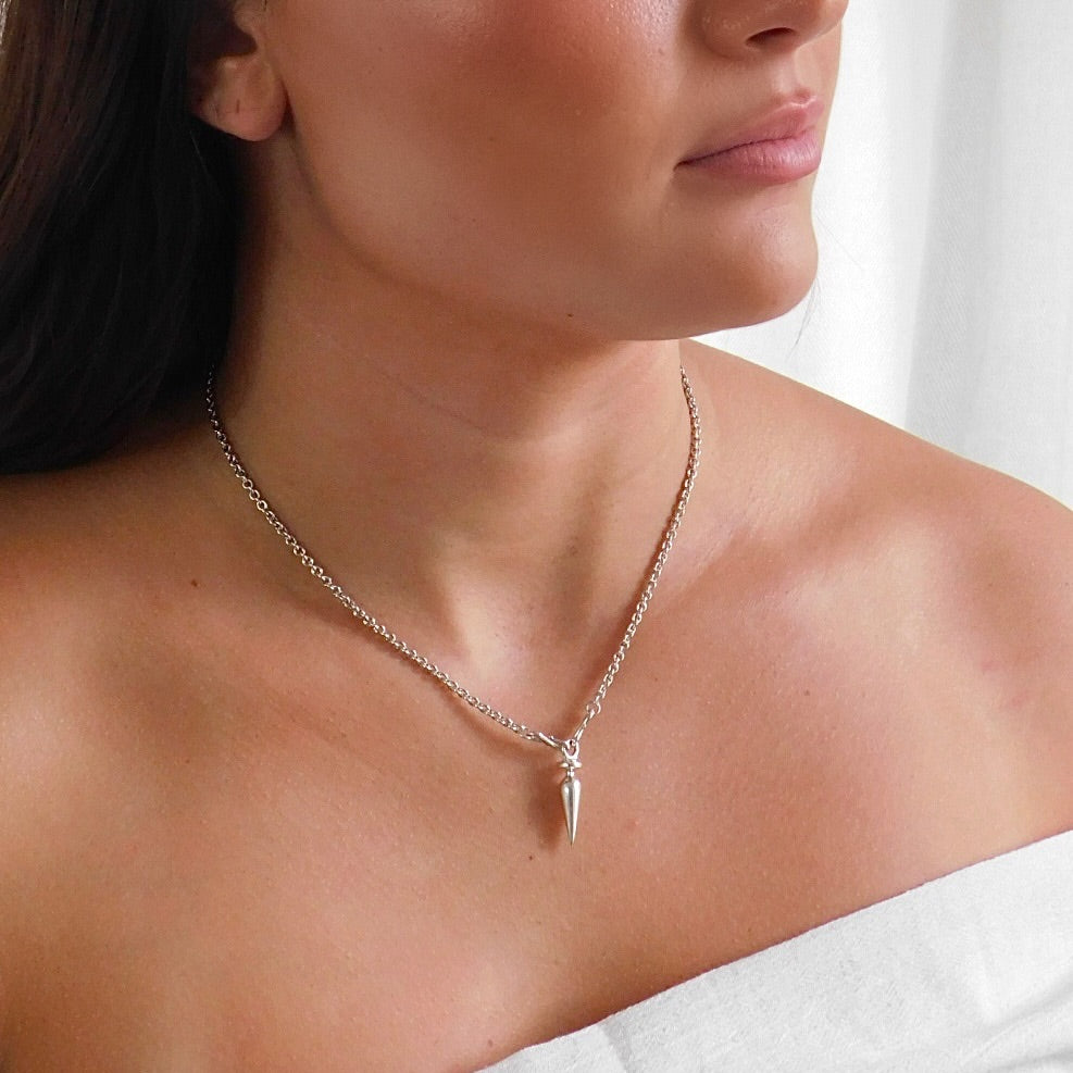 Silver Pendulum Necklace