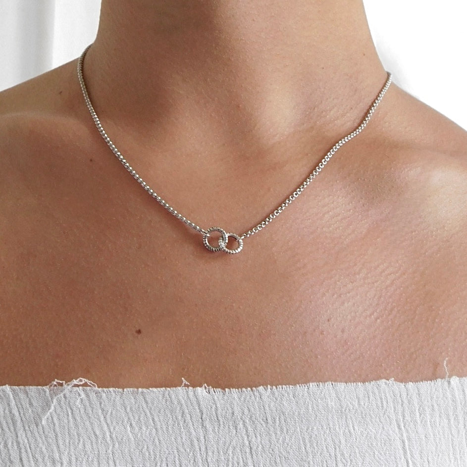 Linked Circle Necklace