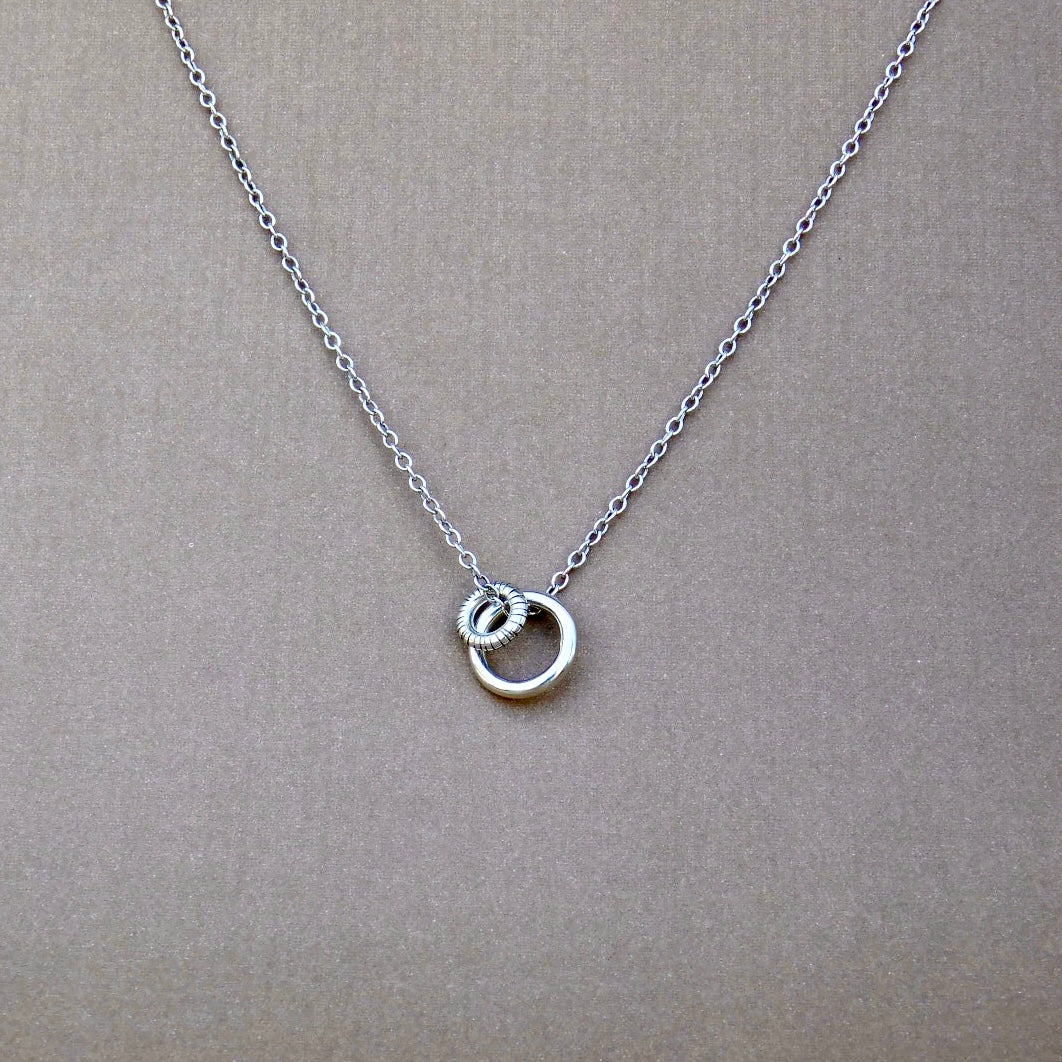 Duo Medallion Loose Link Necklace