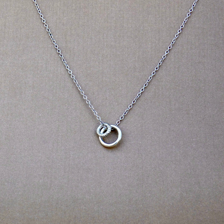 Duo Medallion Loose Link Necklace