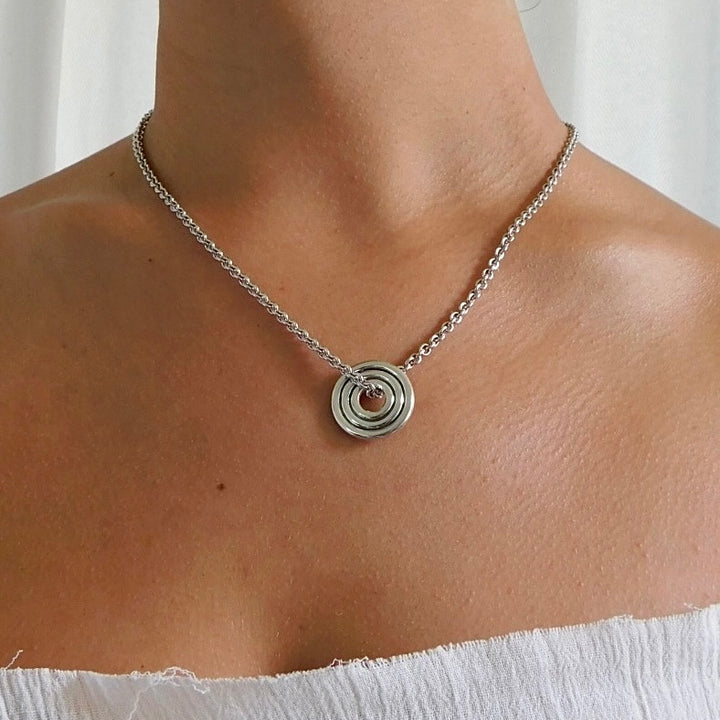 Tri Medallion Necklace