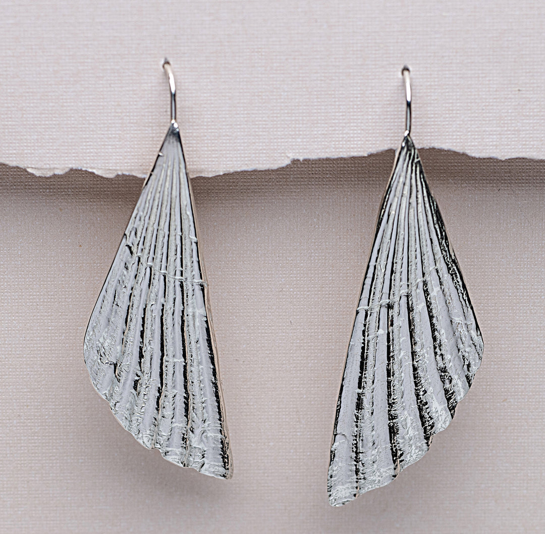 Scallop Fan Earrings | Large