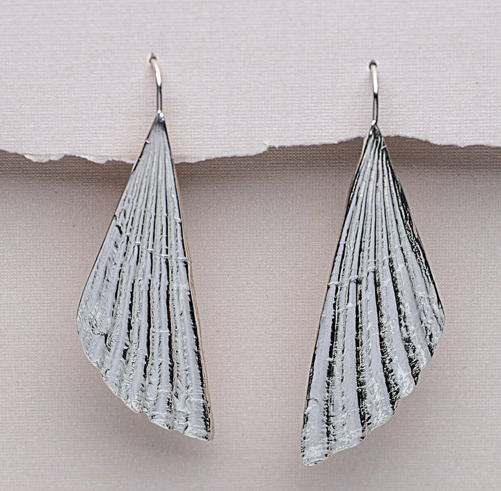 Scallop Fan Earrings | Large
