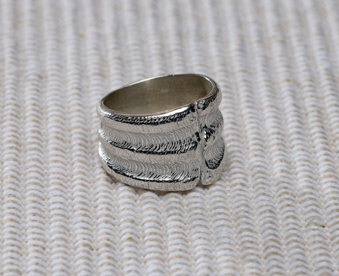 Small Scallop Silver Ring